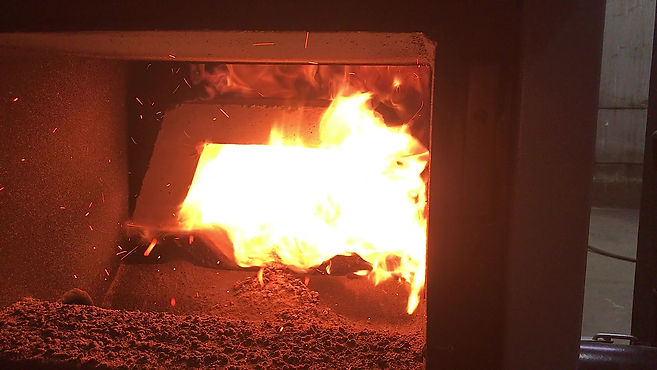 Granpal Eco - spalanie peletu drzewnego - wood pellets burning